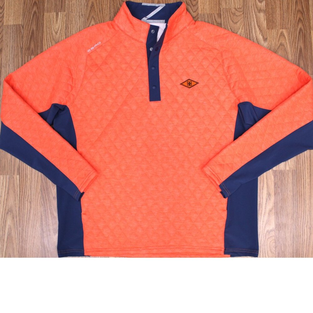 Zero Restriction 1/4 Button Quilted Jacket Polyes… - image 1